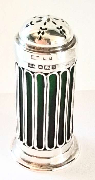 Birmingham  1892  -   Pepper pot with glass liner