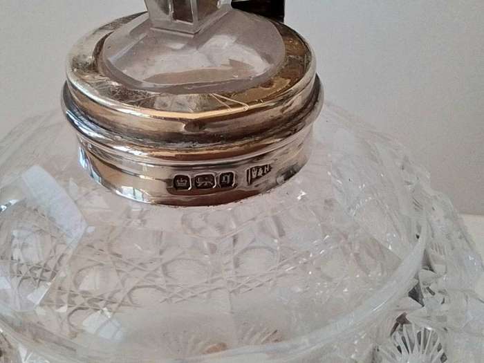 SHEFFIELD 1908  Silver  Top Perfume  Bottle