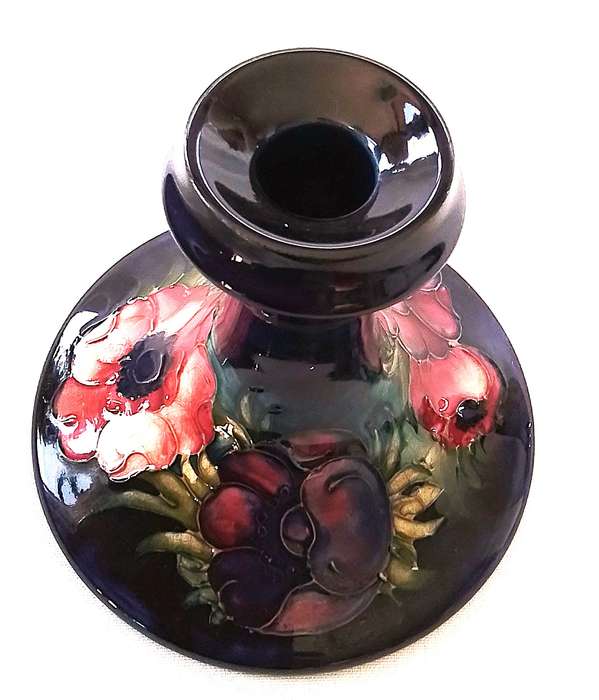 Moorcroft     ``Anemone``     Candle  Holder