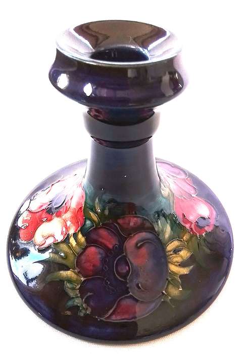 Moorcroft     ``Anemone``     Candle  Holder