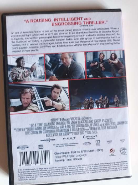 7 Days in Entebbe DVD Movie