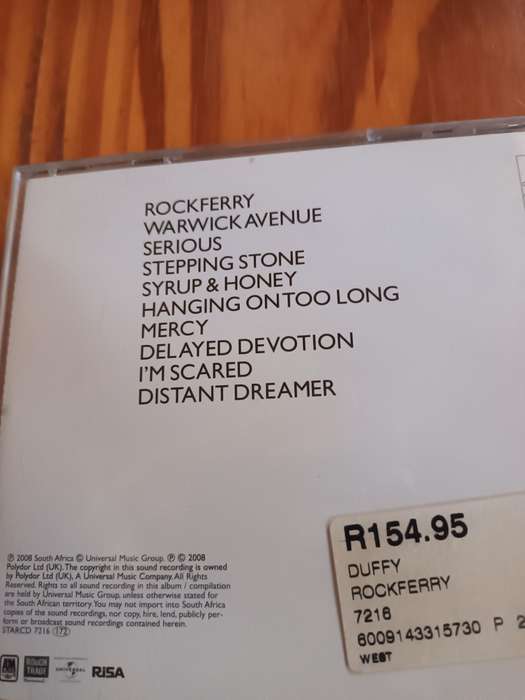 Duffy Rockferry Music CD
