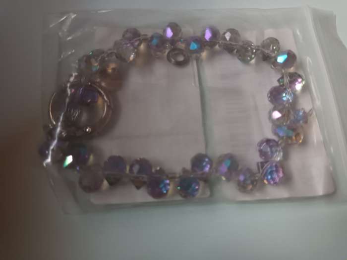 Imitation Stone Bracelet with Key Holder Attachment