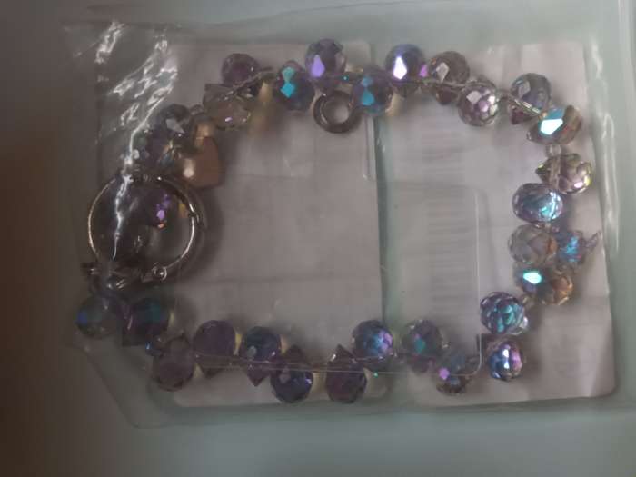 Imitation Stone Bracelet with Key Holder Attachment