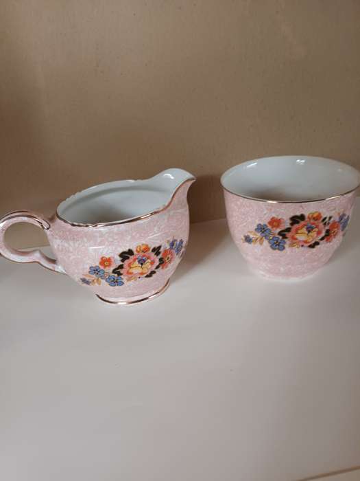 Vintage Maddock Fairfield Creamer and Sugar Bowl