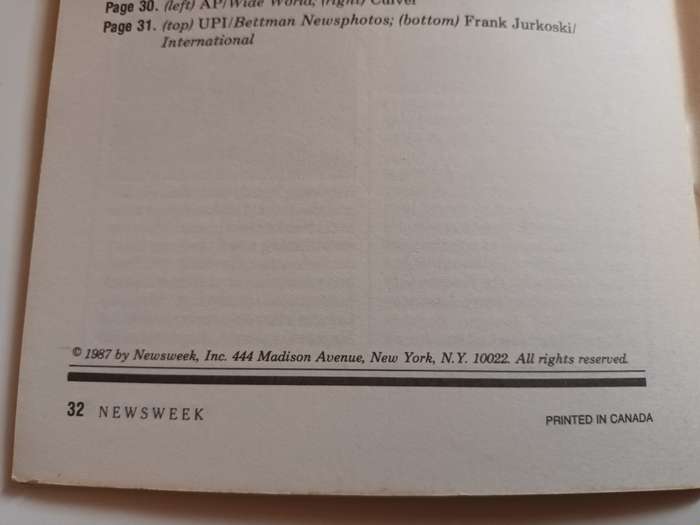 Newsweek 'The Forties' Booklet