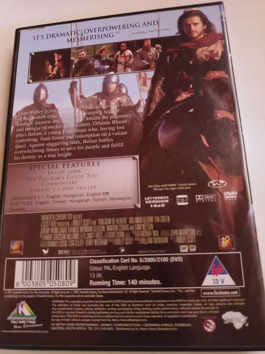 Kingdom of Heaven DVD Movie