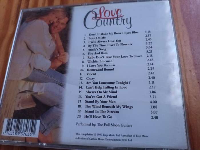 Love Country Instrumental Music CD