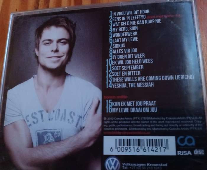 Bobby Van Jaarsveld Music CD