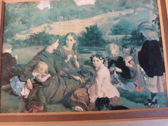 Framed Print - Young Gathering in the Field