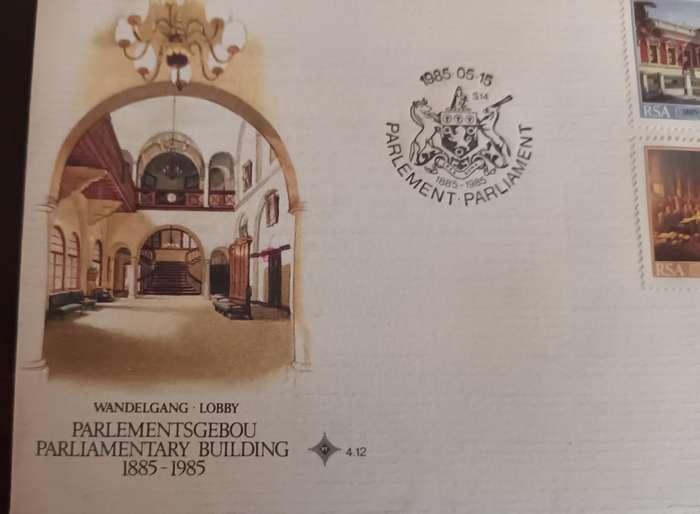 1985 Parliment First Day Cover with Stamps