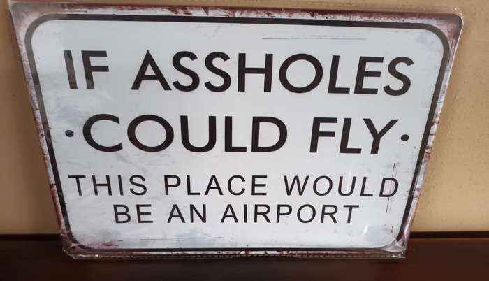 Tin Metal Sign