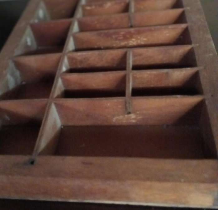 Small Wooden Printers Tray