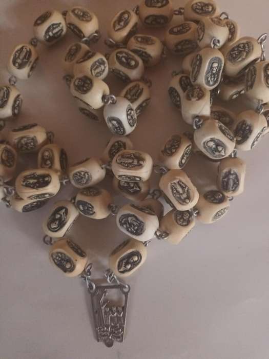 Extra Long Faux Ivory Necklace