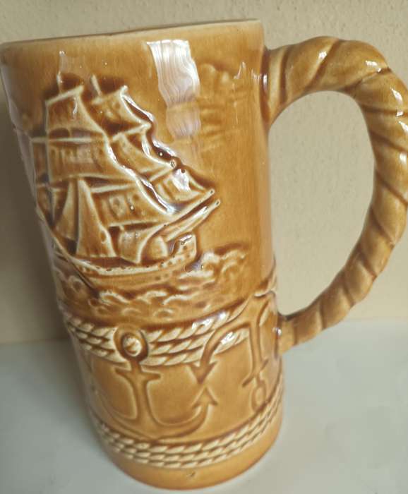 Large Vintage Nautical Theme Tankard