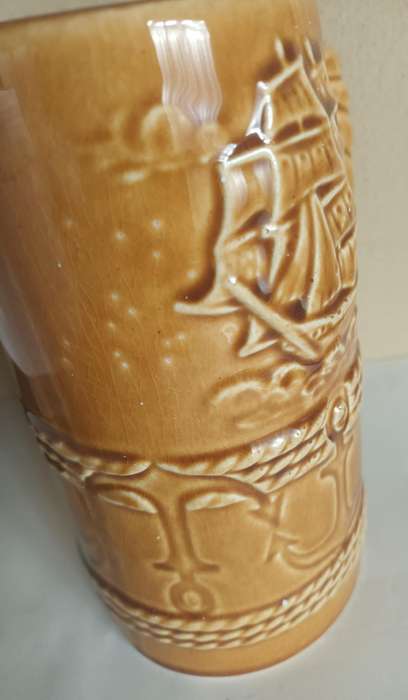 Large Vintage Nautical Theme Tankard