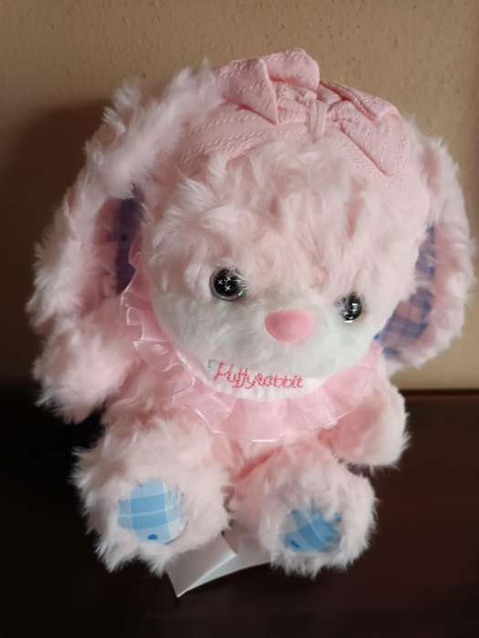 Fluffy Rabbit Soft Toy in Soft Tones