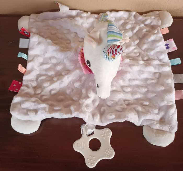 Small Blanket with Unicorn for Baby