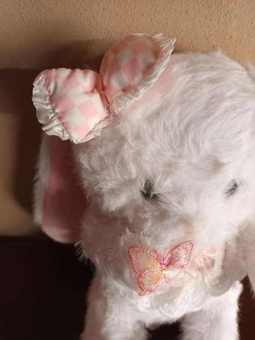 Gorgeous White and Pink Bunny Soft Toy
