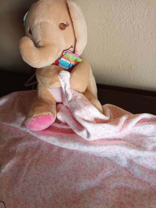 Small Elephant Soft Toy with Blanket