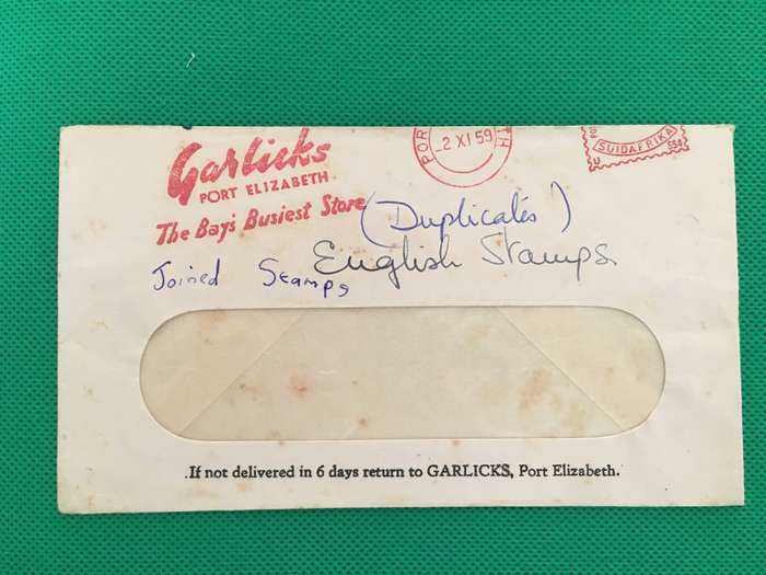 SOUTH AFRICA LOT OF GARLICKS CHELSEA AND RED CROSS ENVELOPES AROUND TIME OF THE 60'S