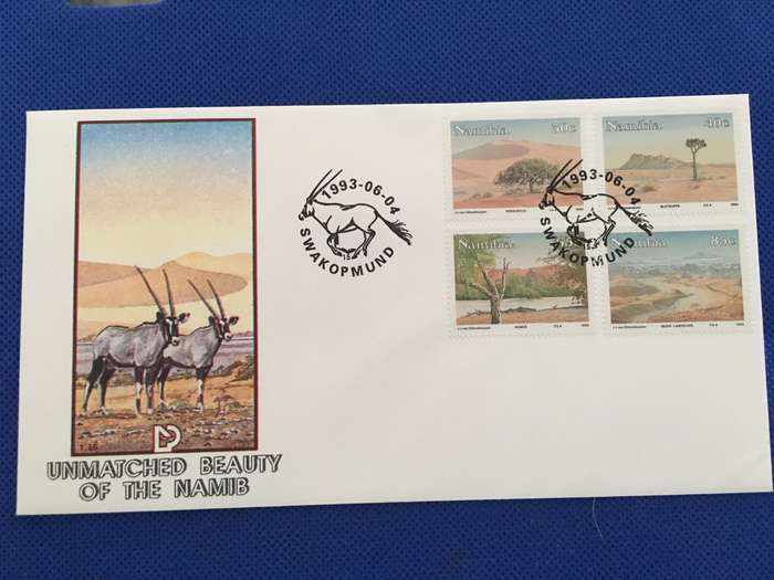 NAMIBIA FIRST DAY COVER - UNMATCHED BEAUTY OF THE NAMIB - 1993