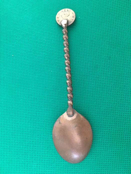 VINTAGE SOUVENIER SPOON ZIMBABWE / RHODESIA 1982 - COPPER