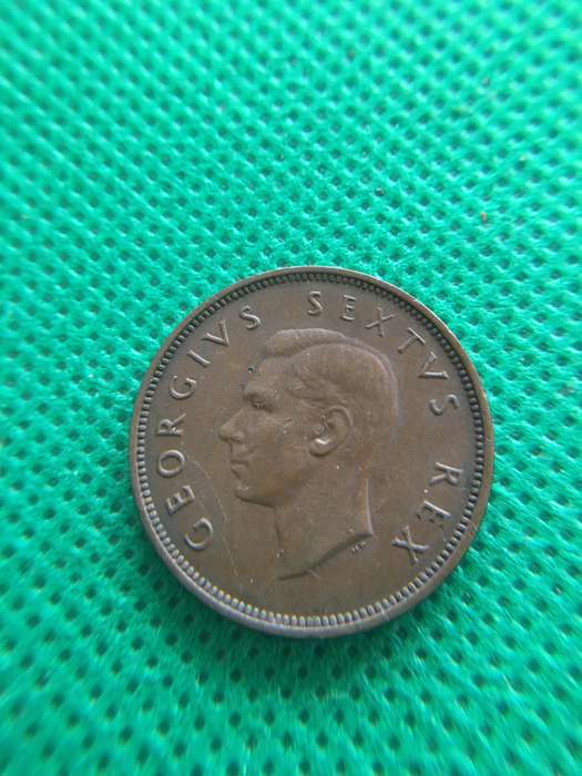 SOUTH AFRICA 1952 HALF PENNY