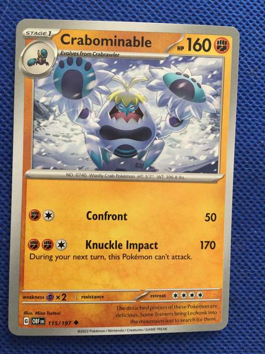 POKEMON TRADING CARD - CRABOMINABLE