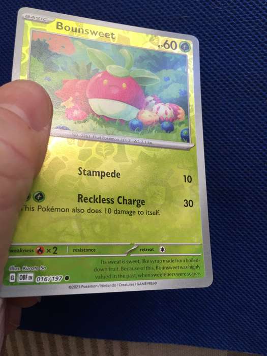 POKEMON TRADING CARD - BOUNSWEET / FOIL CARD / SHINY CARD