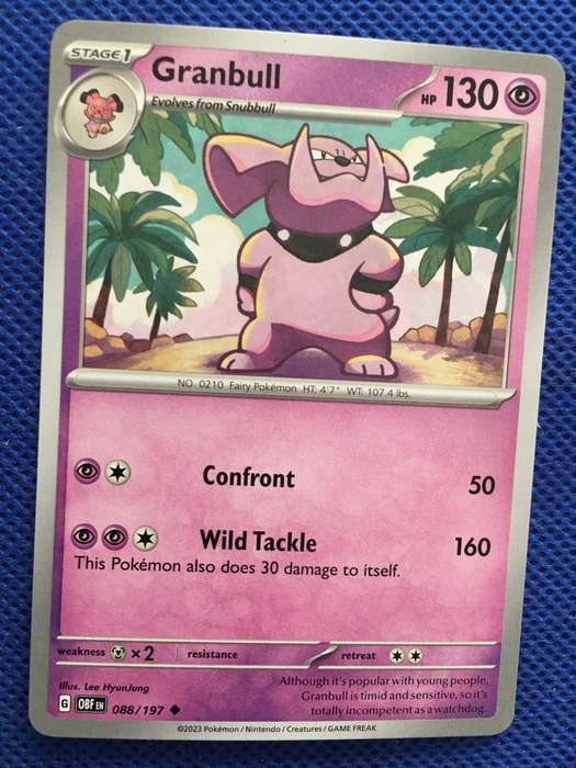 POKEMON TRADING CARD - GRANBULL