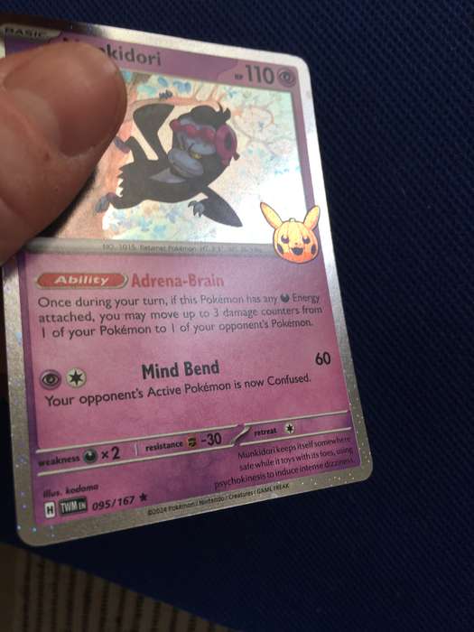 POKEMON TRADING CARD - MUNKIDORI - FOIL CARD / SHINY CARD