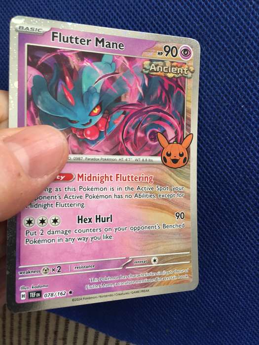 POKEMON TRADING CARD - FLUTTER MANE - FOIL CARD / SHINY