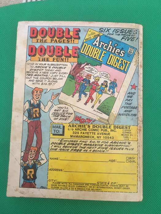 VINTAGE ARCHIE DIGEST - LITTLE ARCHIE - NO. 16 - 1985