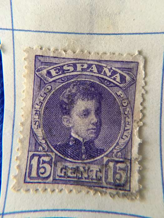 SPAIN KING ALFONSO  USED STAMP 1901