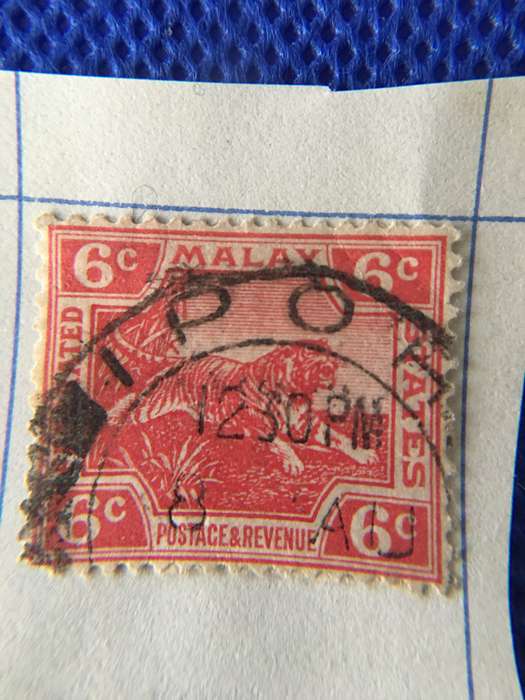 MALAYSIA 6c USED STAMP
