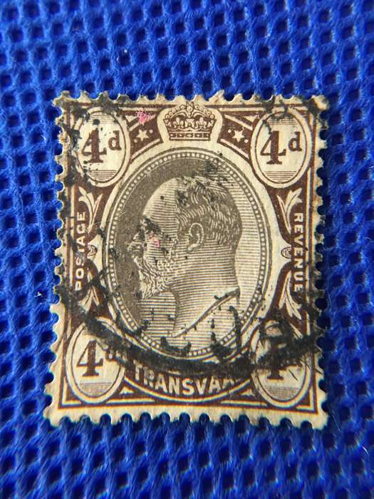 SOUTH AFRICA - TRANSVAAL -  KING EDWARD  USED 4D STAMP