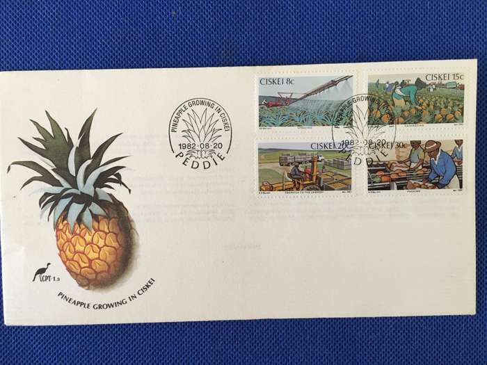 CISKEI FIRST DAY COVER PINEAPPLE GROWING