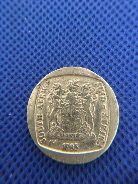 SOUTH AFRICA LOT OF 5 COINS (4)  R5 - 50c 5c 20c 10c