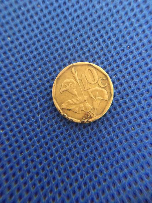 SOUTH AFRICA LOT OF 5 COINS (4)  R5 - 50c 5c 20c 10c