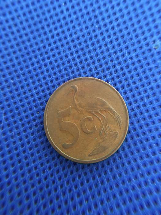 SOUTH AFRICA LOT OF 6 COINS -  (A3)  LOT OF 6 COINS R2  R1  50c 20c 10c 5c all crested coins