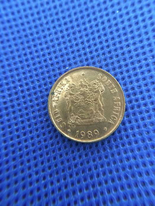 SOUTH AFRICA - LOT OF 5 COINS -  20c  5c  1c  5c  2c  - (A6) ALL CRESTED