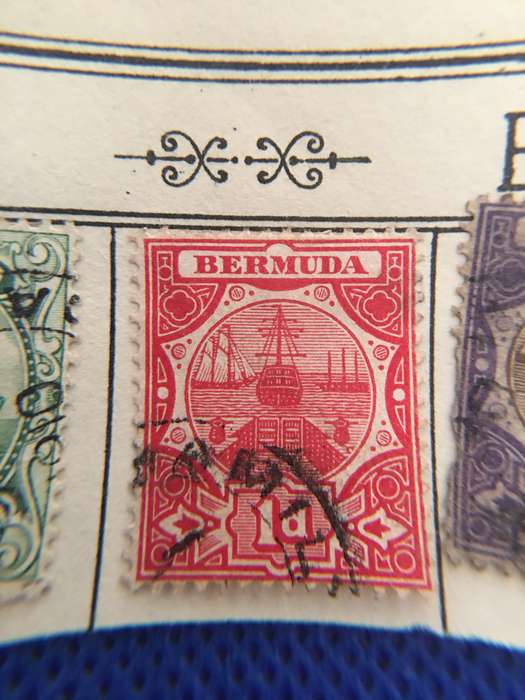 BERMUDA LOT OF USED STAMPS 1910