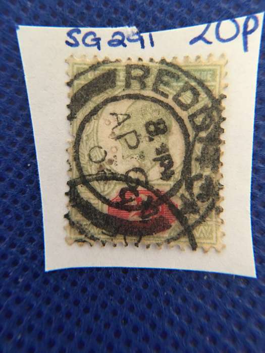 GREAT BRITAIN USED KING EDWARD 2D POSTAGE STAMP