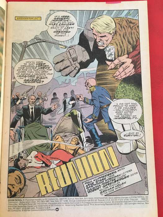 DC COMICS- DOOM PATROL - NO. 16  - 1988