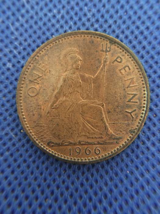 GREAT BRITAIN 1 PENNY 1966 PENNY