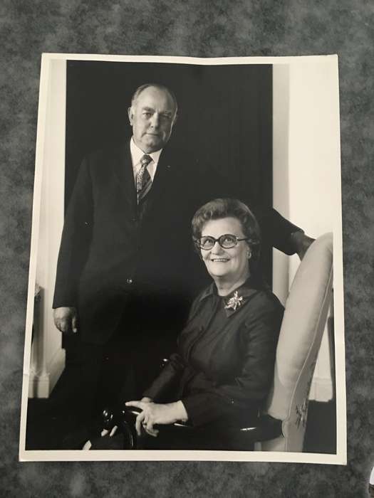 LOVELY PRESS PHOTO OF  PRIME MINISTER VORSTER AND MRS TINI VORSTER