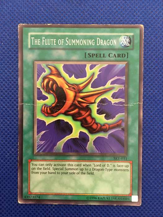 YU-GI-OH TRADING CARD - THE FLUTE OF SUMMONING DRAGON