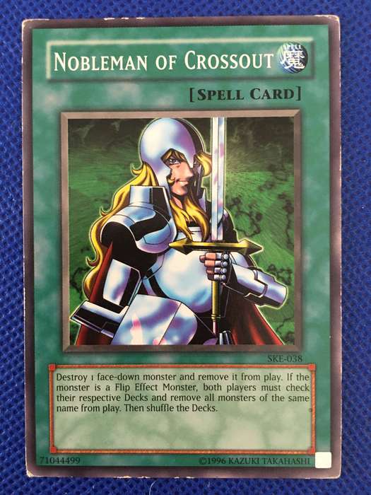 YU-GI-OH TRADING CARD - NOBLEMAN OF CROSSOUT