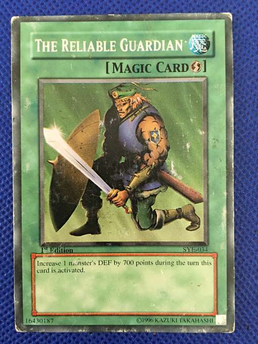 YU-GI-OH TRADING CARD  - THE RELIABLE GUARDIAN - 1 ST EDITION